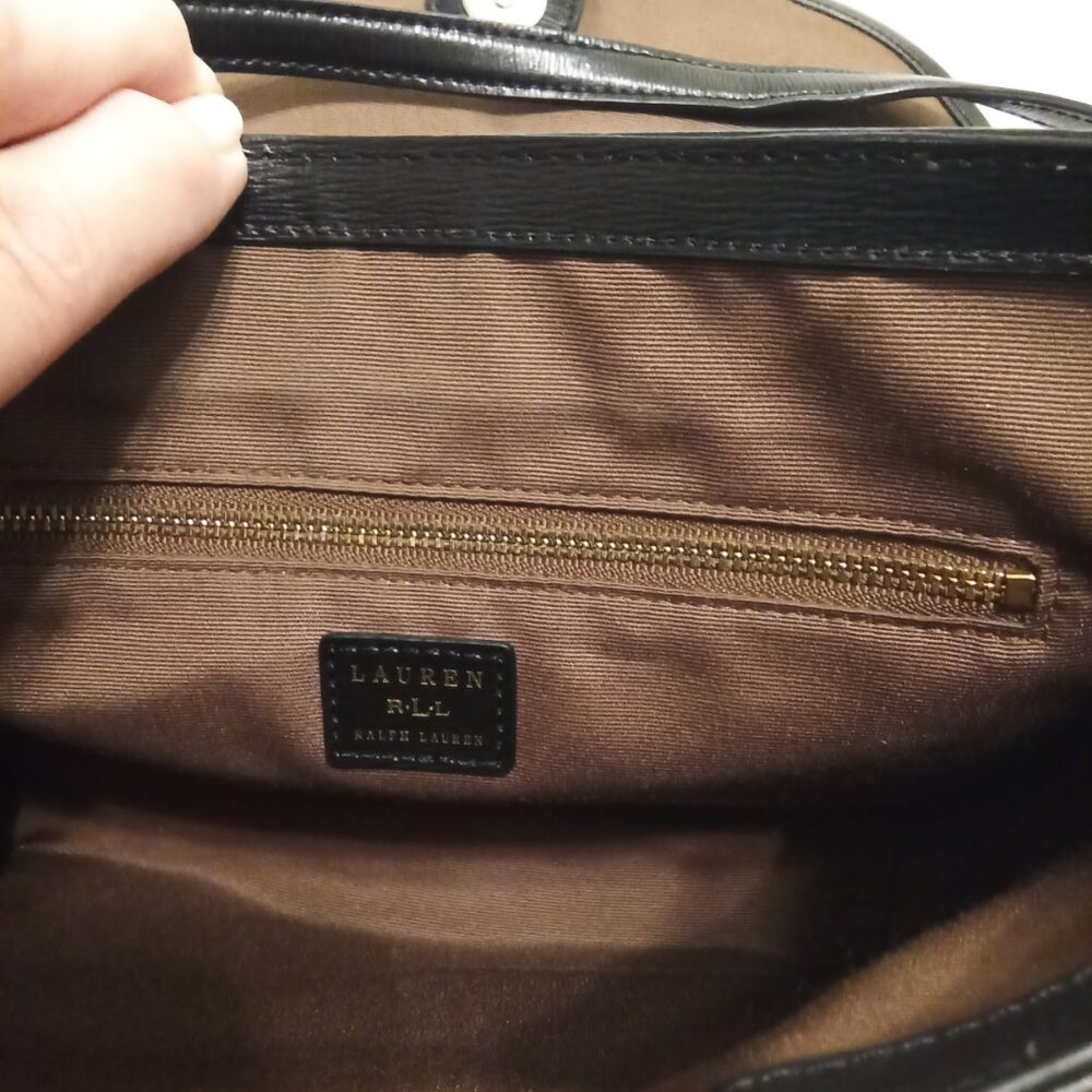 Ralph Lauren Black Crossbody Bag with Gold Details - Picture 7 of 9